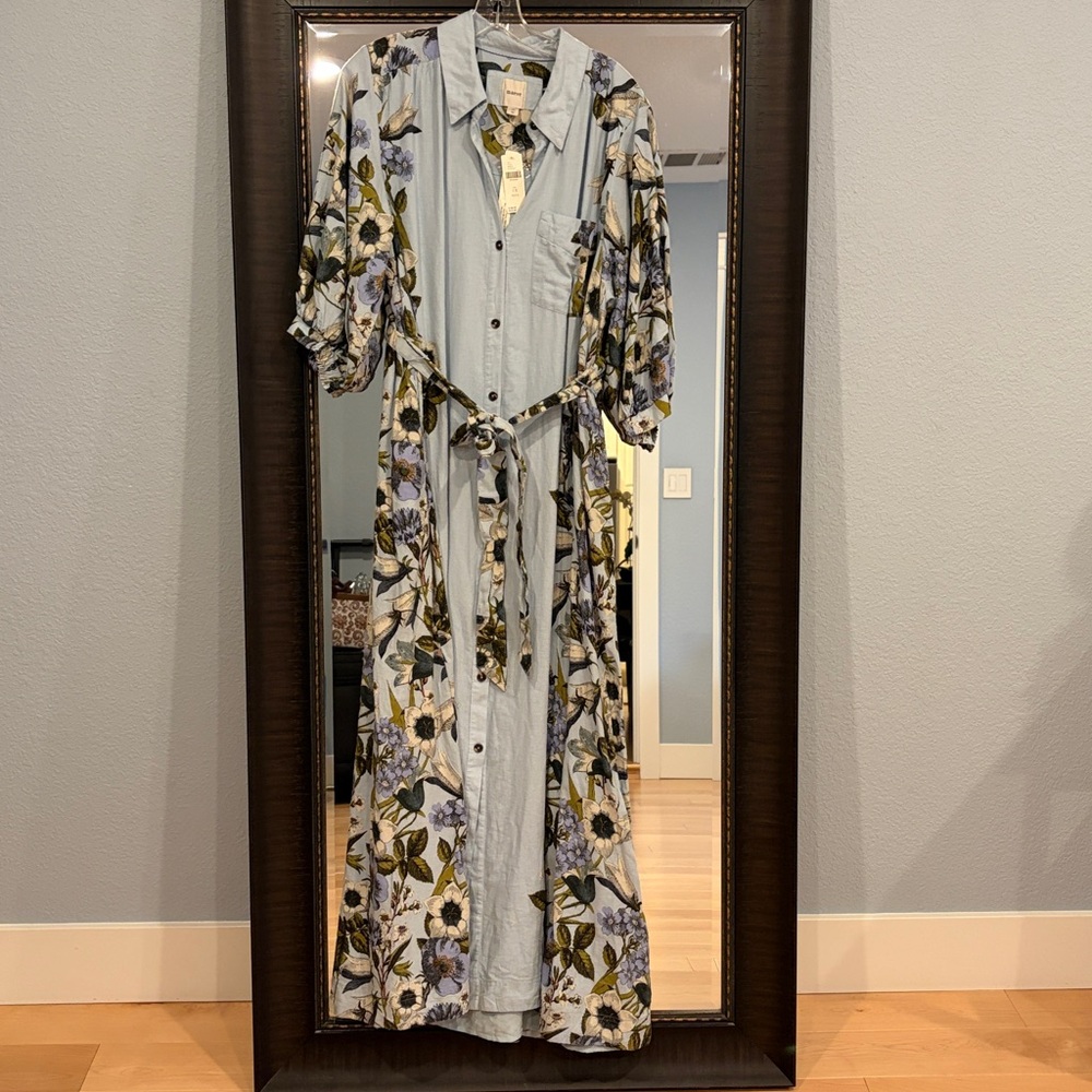 Maeve Sky Blue Plus dress